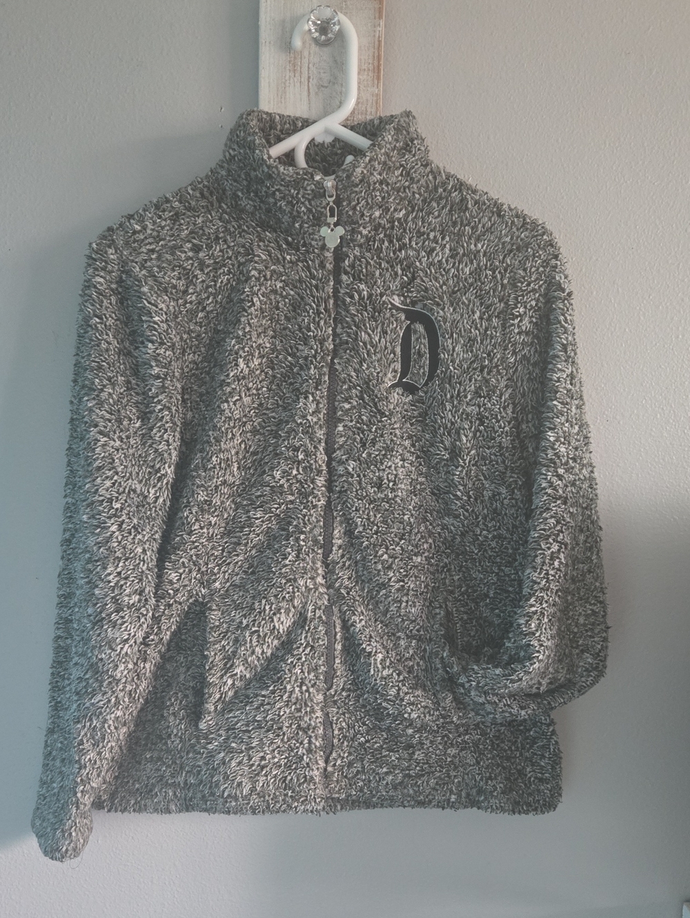 Disney Grey Sherpa Zip-Up Jacket Women's XS